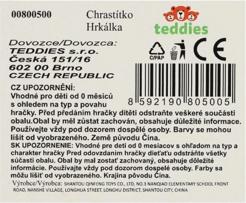 Plastové a silikónové hrkálka a hryzadlo pre najmenších
