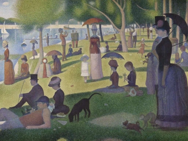 Ravensburger Puzzle Nedeľné popoludnie na ostrove La Grande Jatte 1500 dielikov