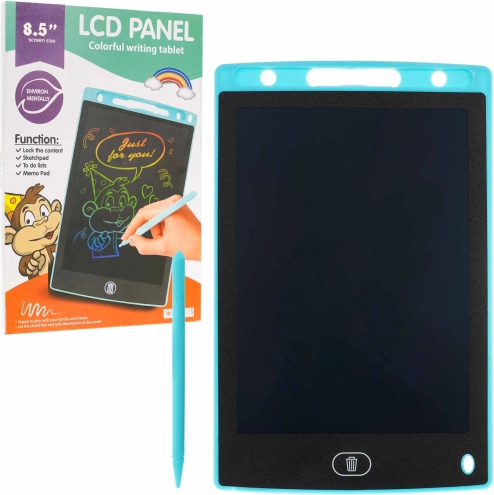Elektronický tablet na písanie a kreslenie 8,5″ pre deti aj dospelých – Modrá