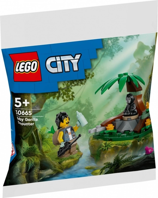 Lego city stretávka s malým gorilou