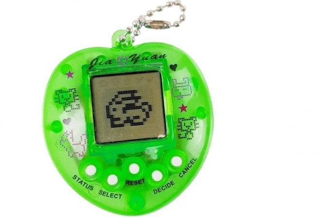 Elektronická hra Tamagotchi zelená s retiazkou