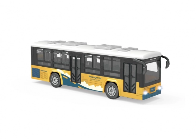 Žltý autobus so svetelnými a zvukovými efektmi