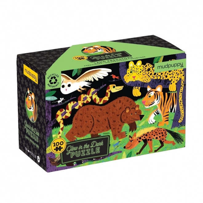 Svietiace Puzzle Predátori Divočiny