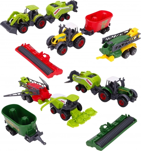 Realistické poľnohospodárske stroje s odnímateľnými nadstavbami