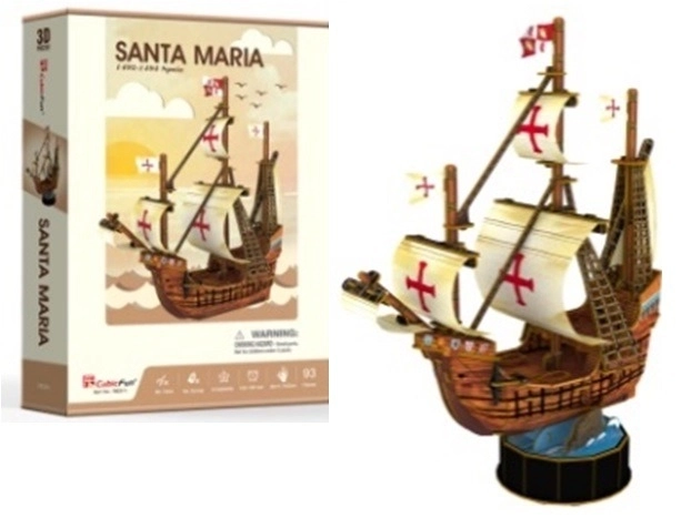 CubicFun 3D Puzzle Loď Santa Maria