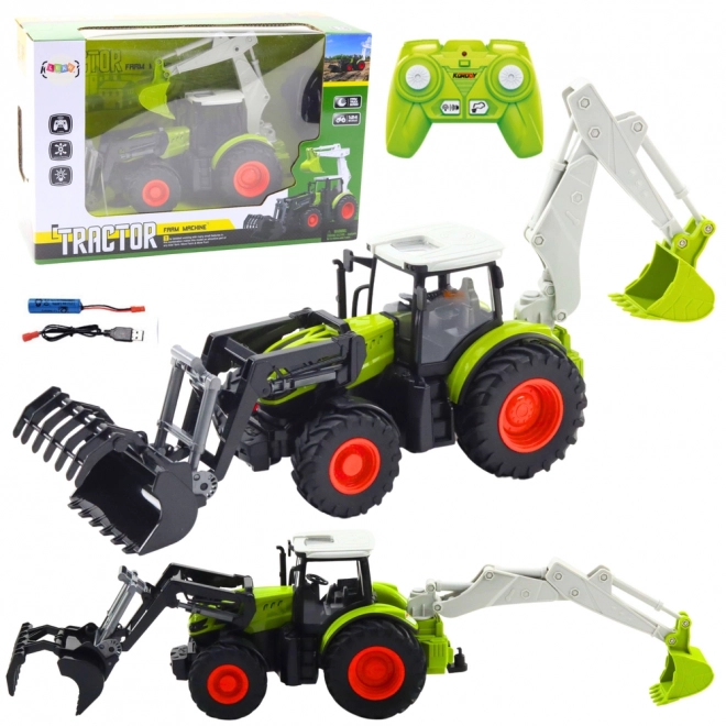 Zábavný traktor s diaľkovým ovládaním pre deti