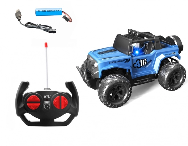 RC auto 1:16 modré