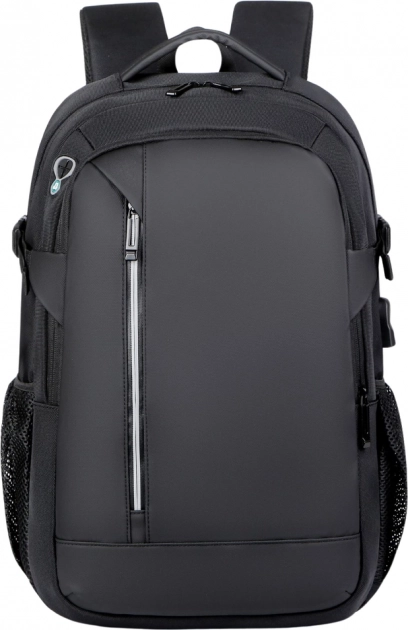 Mestský batoh s USB, vreckom na notebook a reflexnými prvkami 16L 45cm