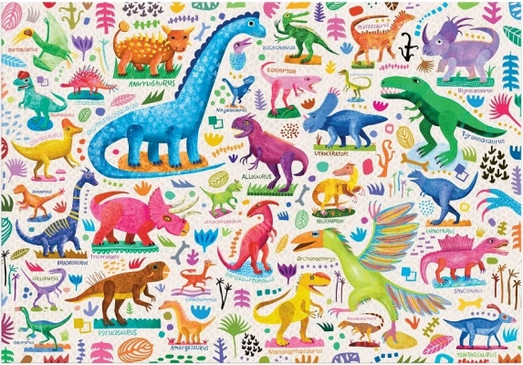 Mudpuppy Puzzle Silní dinosaury 100 dielikov