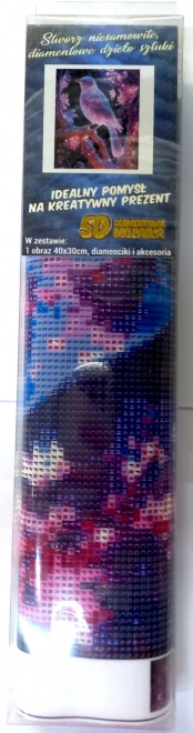 Norimpex diamantové maľovanie Nočný vták 30x40 cm