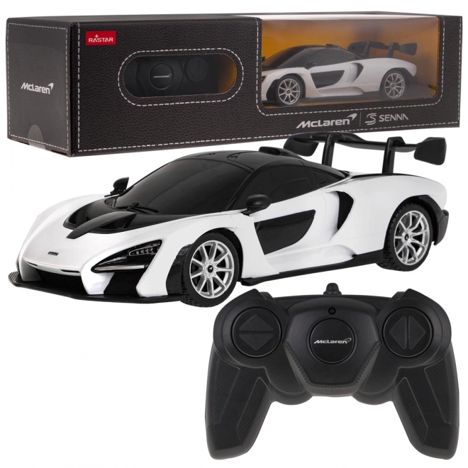 Závodné auto McLaren Senna biele 1:24