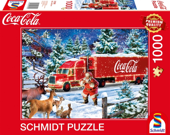 Vianočný kamión Puzzle Coca-Cola 1000 dielikov