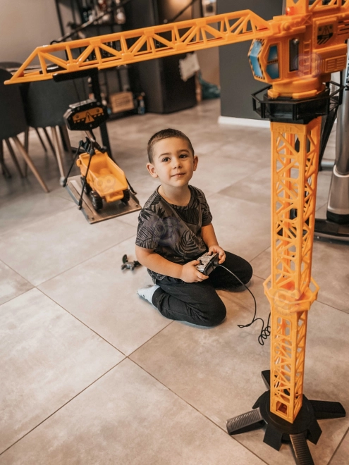Zábavný žeriav na diaľkové ovládanie 103 cm pre deti