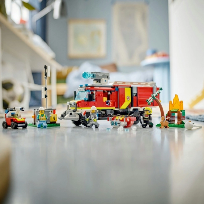 Lego City Veliteľské Vozidlo Hasičov