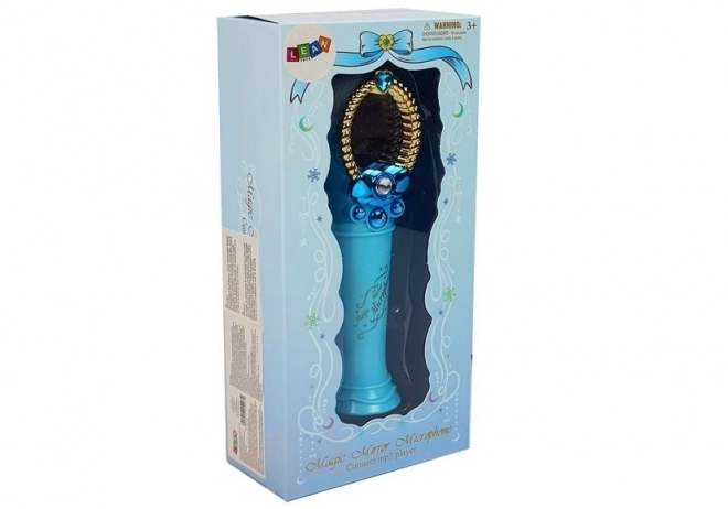 Magické zrkadlo s mikrofónom modré USB svetlá