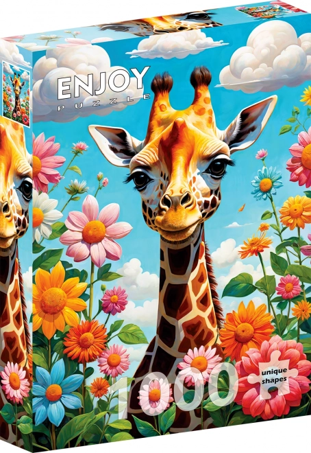 Užívaj si Puzzle Roztomilá Žirafka 1000 Dielikov