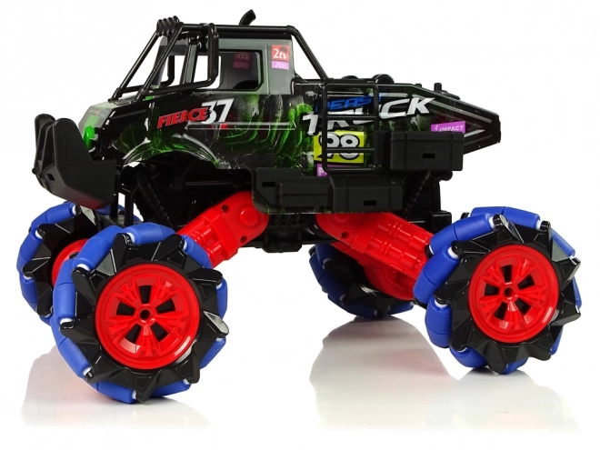 Diaľkovo ovládané terénne driftovacie auto 1:16 2.4G 360° rotácia – Zelená