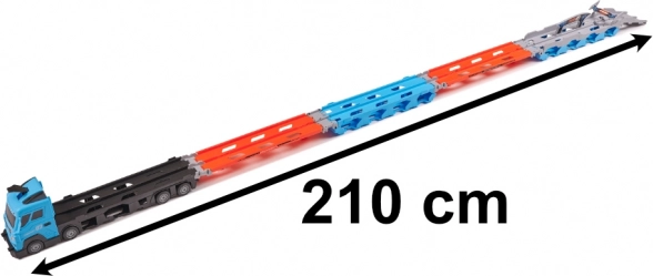 Nákladné auto s autodráhou 210 cm 8 ks