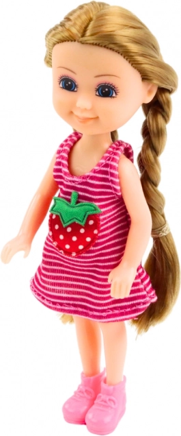 Mini bábika s kočíkom a mačiatkami