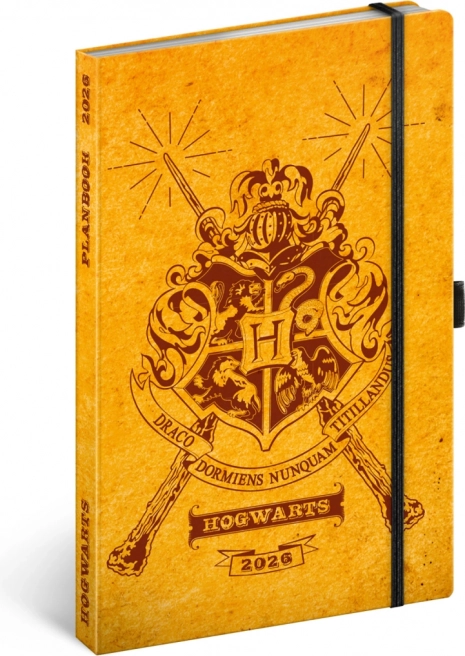 Notique diár/poznámky Harry Potter – Rokfort 2026, 13 x 21 cm