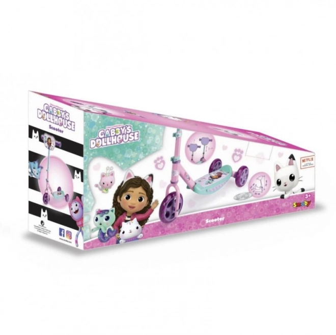 Detská kolobežka Gabby's Dollhouse s 3 kolieskami