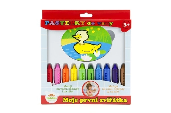 Pastelky do kúpeľa - Moje prvé zvieratká 10 ks