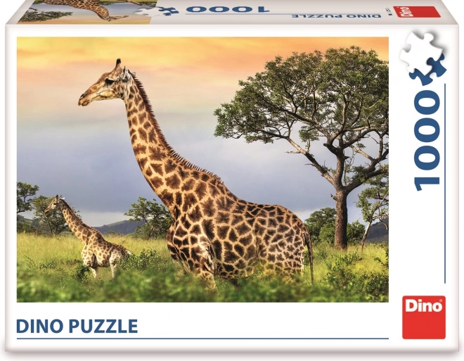 Puzzle Rodina Žiráf 1000 Dielikov