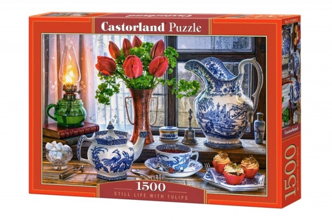 Puzzle Zátišie s tulipánmi