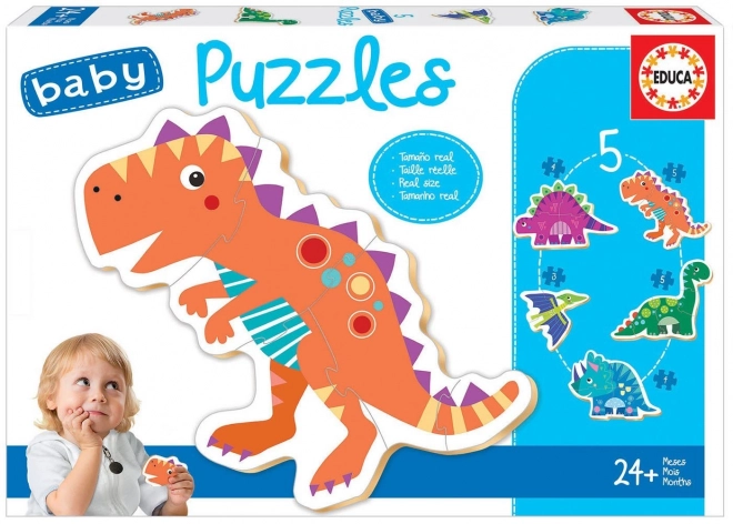 Educa Baby puzzle Dinosaurové 5v1