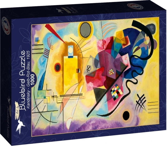 Puzzle modrá červená žltá 1000 dielikov