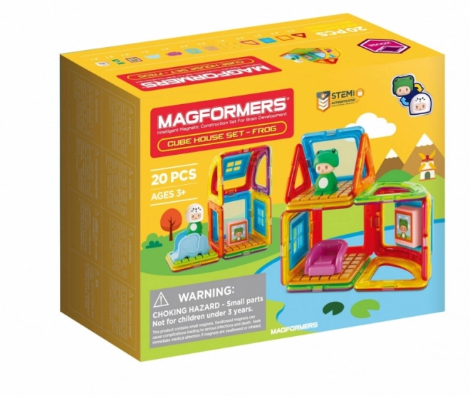 Magnetické stavebnice Cube House - Žaba