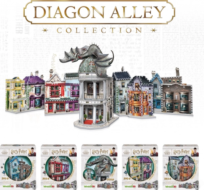 3D puzzle Harry Potter: Madam Malkinová a Zmrzlinárstvo Florea