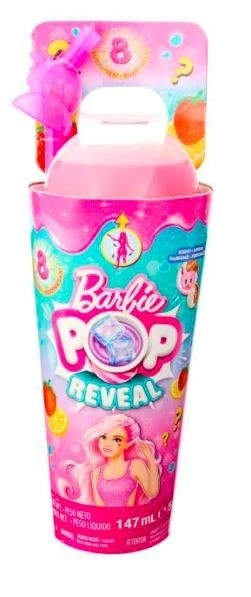 Barbie Pop Reveal Šťavnaté Ovocie - Jahodová Limonáda