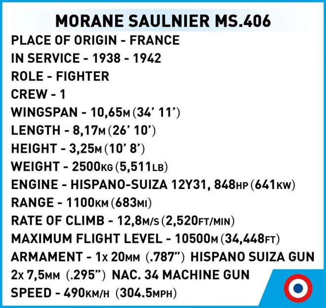 Morane-Saulnier MS.406 Stíhací Letoun