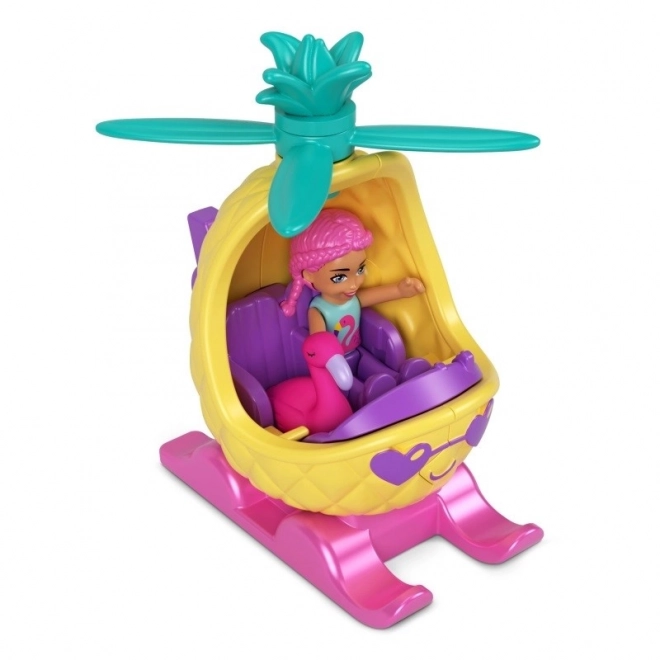 Figúrky Polly Pocket Pollyville helikoptéra ananás