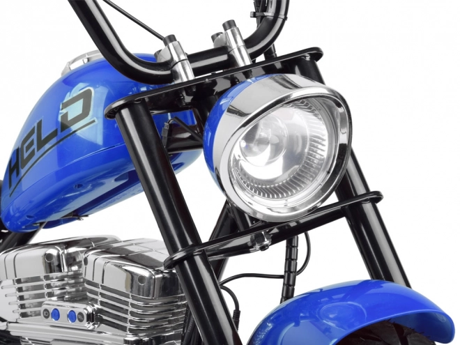 Elektrický chopper motocykl pre deti – Modrá