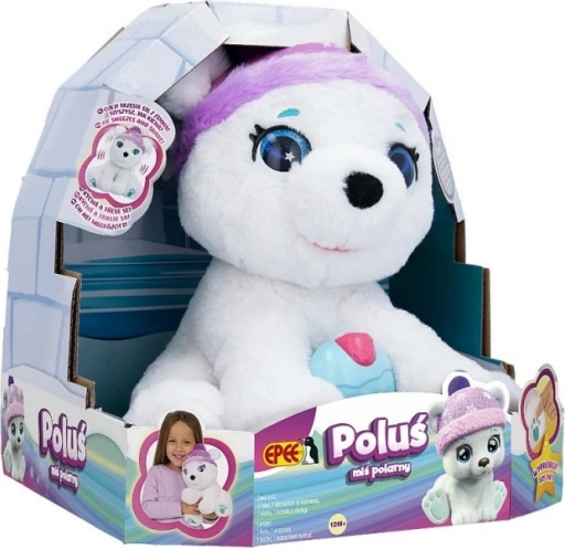 Interaktívny maskot ľadový medveď Poluš