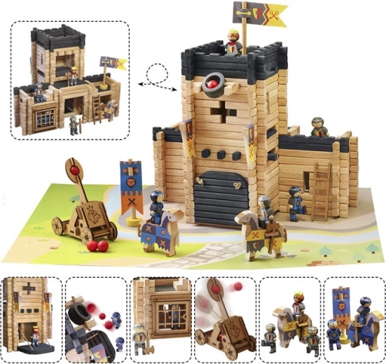 Veľký hrad s funkčným katapultom