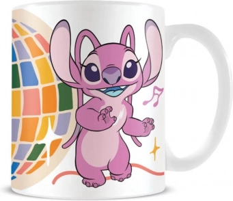 Keramický hrnček Lilo a Stitch Disco Ball 315 ml