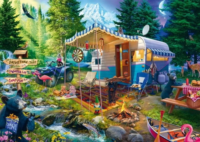 Schmidt Puzzle S karavanom v horách 1000 dielikov