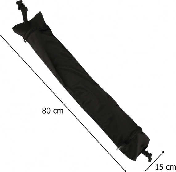 Cestovný vankúš s úložným priestorom čierny