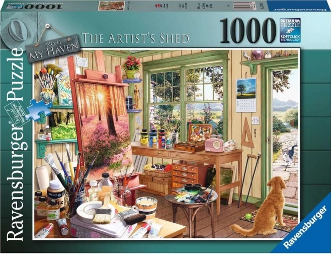 Ravensburger Puzzle Moje útočiště: Záhradný ateliér 1000 dielikov