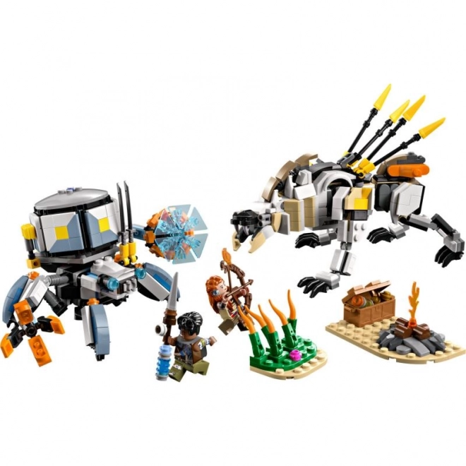 Lego Horizon Aloy a Varl proti krabohyzdu a kliešťozubu