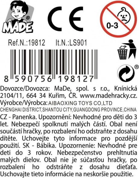 Bábika sada 24 cm - 1ks