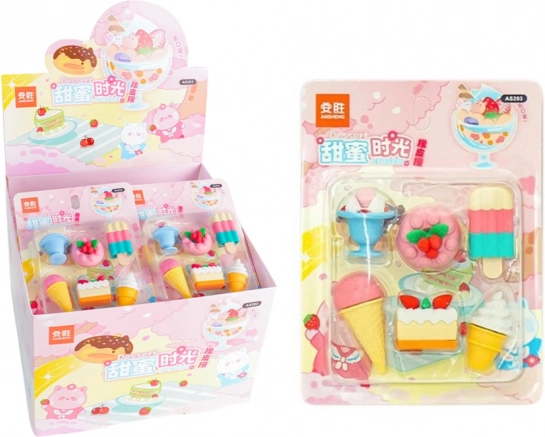 Sada gúm na gumovanie Sweets 6 ks