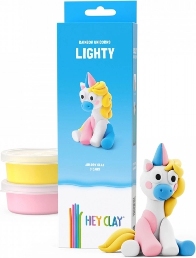 Modelovacia hmota Hey Clay Jednorožci 3 balenie, Lighty