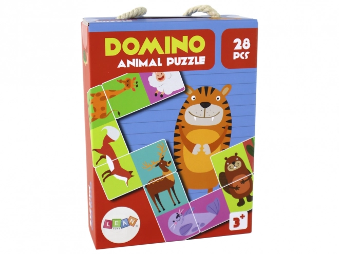 Logická hra Puzzle Domino Zviera