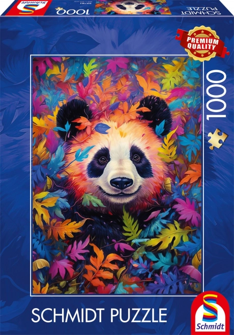 Puzzle panda v dúhovom lese 1000 dielikov