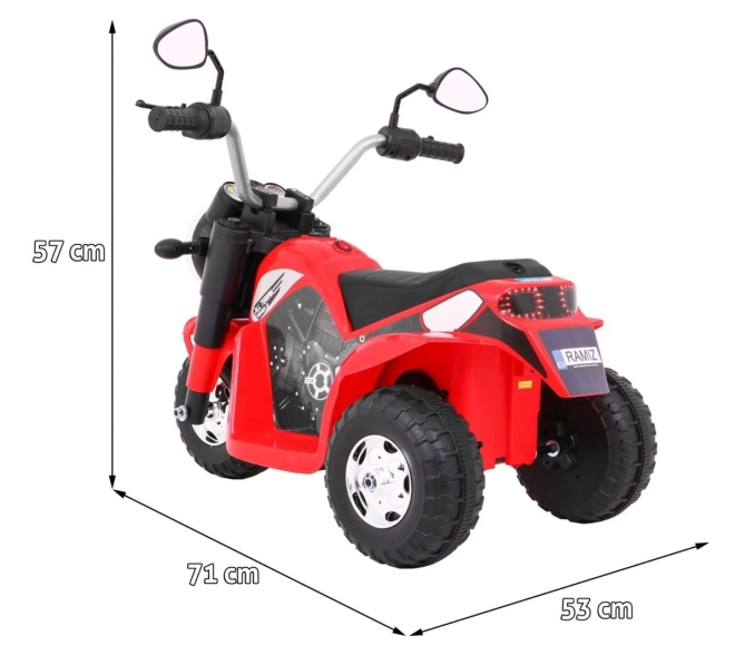 Detský akumulátorový motocykl MiniBike Bílý – červené