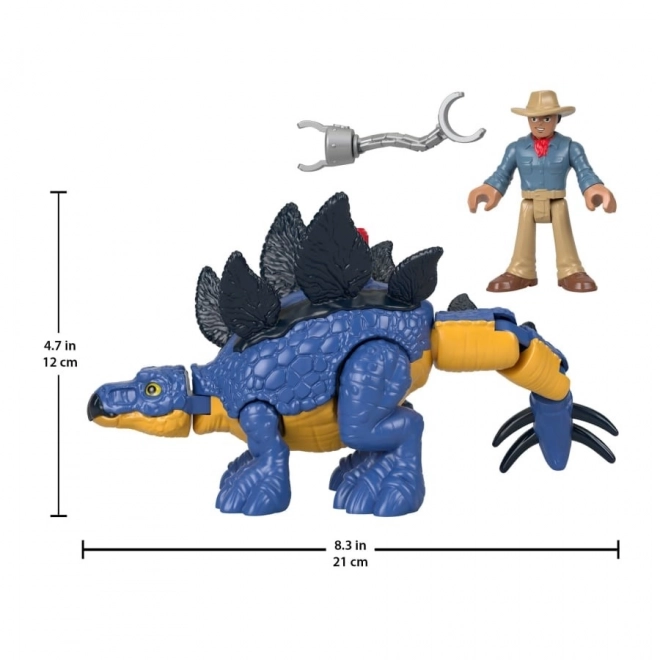 Imaginext stegosaurus a Dr. Grant figúrky set